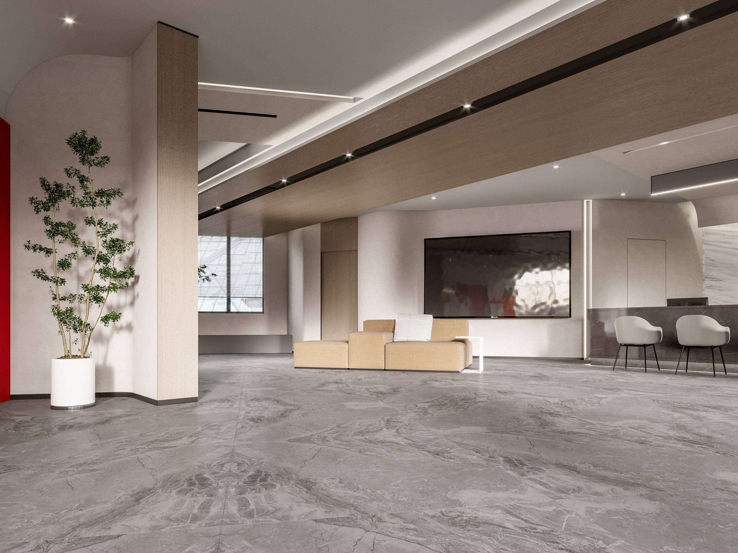 合肥瑶海区 900㎡社区办事大厅工装装修设计项目(图2) hefei-office-500ping-decoration (4).jpg